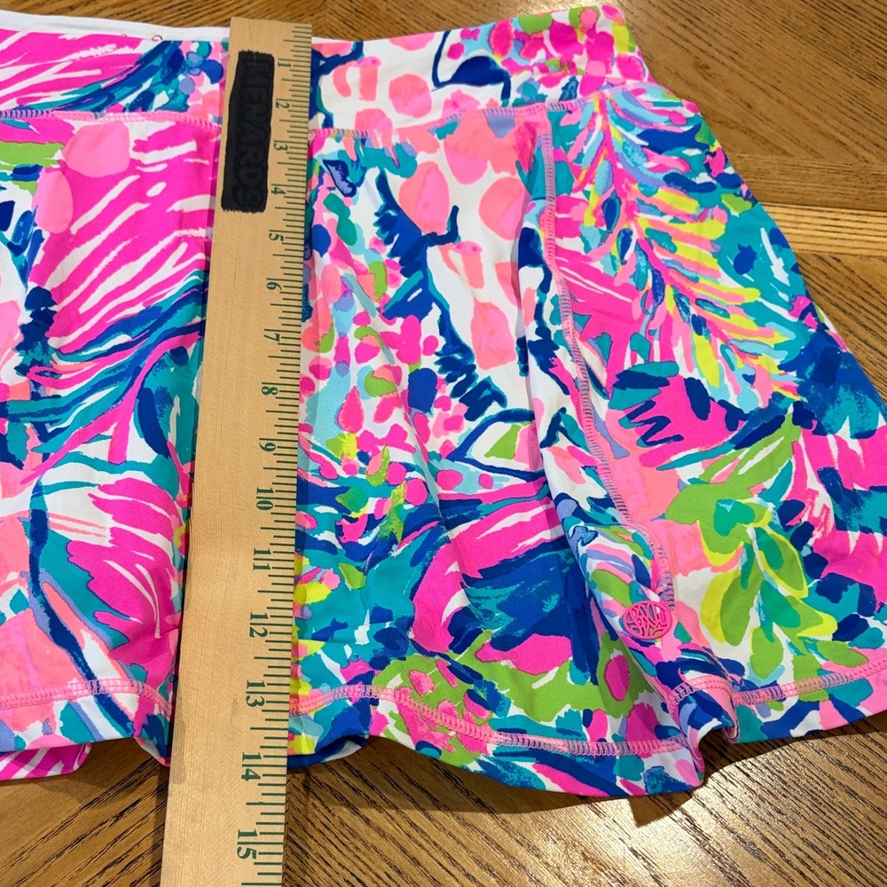 Lilly Pulitzer Meryl Luxletic Gumbo Limbo Aila Skort Skirt Women XL Athleisure - Picture 11 of 13
